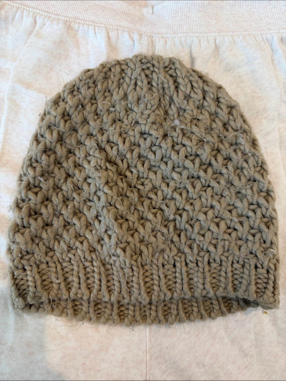 Chunky Knit Beanie - Taupe